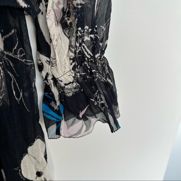 Reiss Carina Spring Floral Midi Dress size US4 - Picture 8 of 14